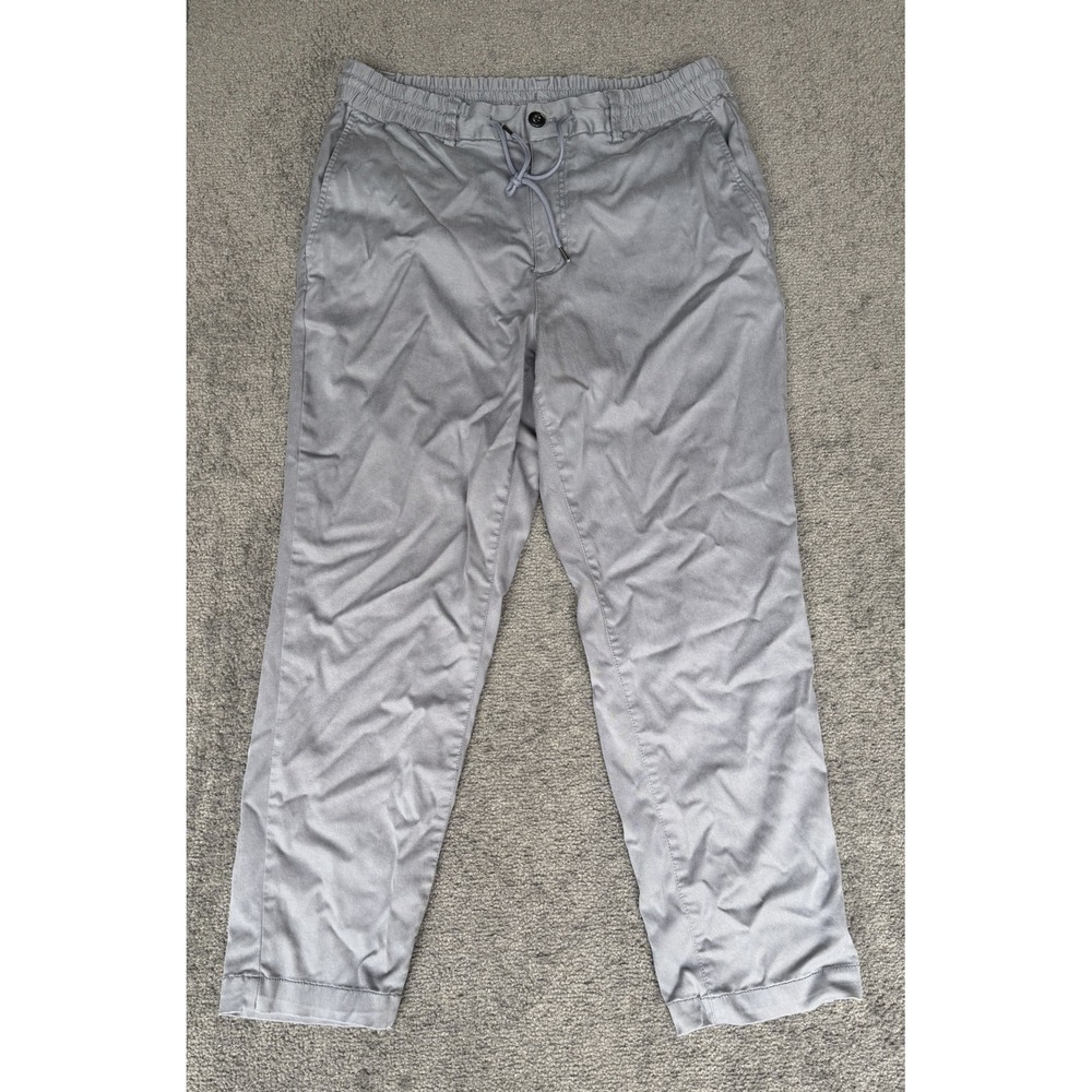 Banana Republic Tapered Fit Gray Tencel Lyocell Drawstring Pants 33x30